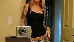 A Hot Striptease From A Beautiful Blonde Teen