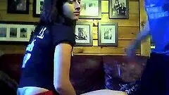 Horny couple fucking for the webcam