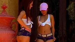 Sexy bubble butt hotties Car Wash Bottoms action