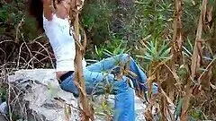 Horny Couple Gets Caught Fucking Outdoors