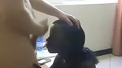 Cute Ebony Teen Gobbling Knob