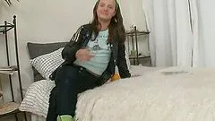 Amber Loves Playing With Oranges & Cock