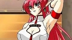 Captive hentai police woman hard shoved stick into her wetpussy in the car