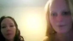 Having lesbian fun with my room-mate on webcam