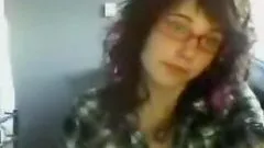 Sexy Brunette Plays With Her Natural Tits In Webcam Clip