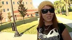 Redhead Teen Rides A Monster Cock In The Back Of The Bang Bus