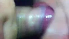 An Up Close Look At A Hottie Sucking Dick