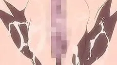 Hentai cutie fucking by tentacles man and swallowing cum