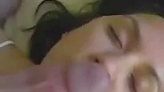 Teabagging & giving her a massive facial