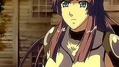 Caught busty hentai girl gets licked by monster tentacles