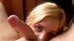 Hottest blonde girl ever gets a huge facial here