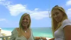 Two hot and horny lesbian girls Corn-Fed booty sharing pussy