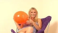 Balloon Toying With The Sexy Allison Pierce