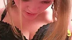 Blonde Teen Teases Her Public With Her Big Natural Tits