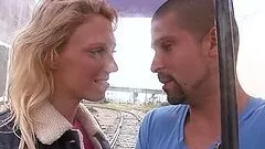 Super Rain Blow Her Outdoor Cock Sucking and POV Head