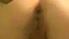 Bubble butt brunette slut spreading her ass