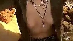 Webcam Scene With A Naughty Teen Eating A Banana