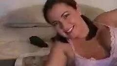 Gorgeous Busty Brunete Teen Wild Toy Insertion