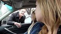 College Campus Quicky With Three Hotties