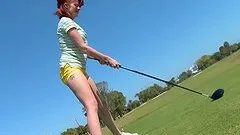 Golfing Tiger-Style Redhead Milf Hardcore Sex