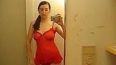 Homemade Clip Of An Amateur Teen Showing Off Her Sexy Body