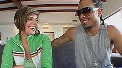 Hailey is Shocked and Big Black Cock in Interracial