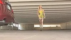 Public Solo Scene With The Blonde Teen Nikkie