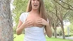 Kiera's Out For A Little Walk & Little Striptease