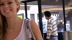 Flashing Fun With The Naughty Blonde Teen