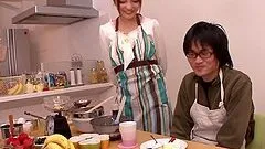 Yuria Kiritani Housewife Cumshot!