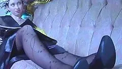 Thick Creampie for Girl in Sexy Pantyhose