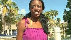 Hot Outdoor Interracial With A Very Horny Ebony Hottie