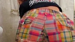 Redhead Babe With Natural Tits Hot Ass Stripping