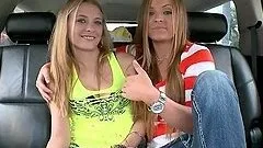 Lesbians licking and toying