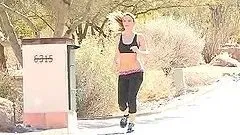 Naughty Babe Loves Working Out in the Sun