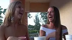 Melissa, Alissa And Carolin Love Their Lady's Get Together