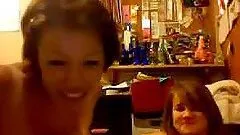 Sexy Teens Flash Their Tits And Tease Around In Front Of Webcam