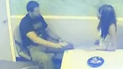 Lunch Time Blowjob From A Hot Brunette Caught On Camera