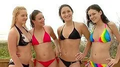 Monica and Sasha Make a New Friend at the Beach