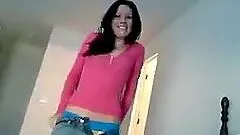Gorgeous Brunette Loves To Tease In Homemade Video