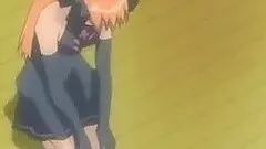 Hentai threesome sucking and riding a dick