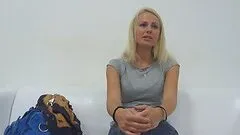 Oiled Up Girl Stroking And Choking On A Fat Cock AfterPlaying With A Dildo