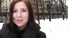 Naughty Hottie Blows To Hard Cocks In Public