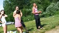 Outdoor Sex Party With Incredibly Beautiful Teens