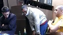 Insatiable Blonde Babe Gets Double Penetrated In A Public Gangbang