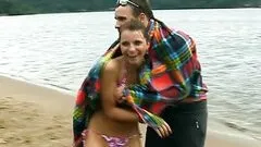 Slutty Jumps Get Their Wet Pussies Pleased In An Outdoor Orgy