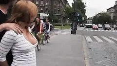 Sexy Blonde Rides A Big Cock On Top Of A Public Bus