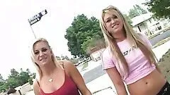 After Public Nudity These Two Horny Sluts Find a Big Cock To Fuck
