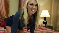 Gorgeous Blonde Gets Double Penetrated By A Fucking Machine