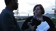 Large Redheaded Amita Rides A Black Cock In Interracial